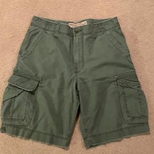 American Eagle Green Cargo Shorts - 34R